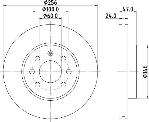 Mintex MDC1388 - Спирачен диск vvparts.bg