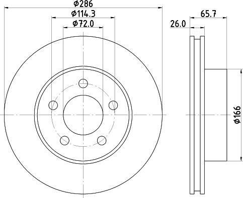 Mintex MDC1334 - Спирачен диск vvparts.bg