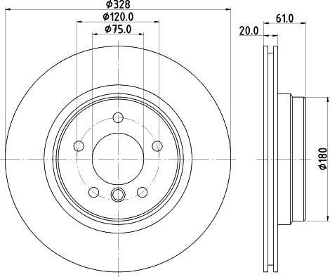 Mintex MDC1259 - Спирачен диск vvparts.bg