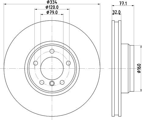 Mintex MDC1258 - Спирачен диск vvparts.bg