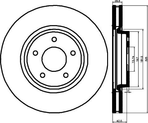 Mintex MDC1276 - Спирачен диск vvparts.bg