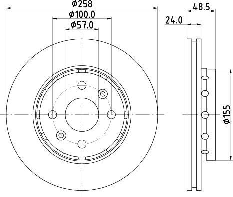 Mintex MDC1799 - Спирачен диск vvparts.bg