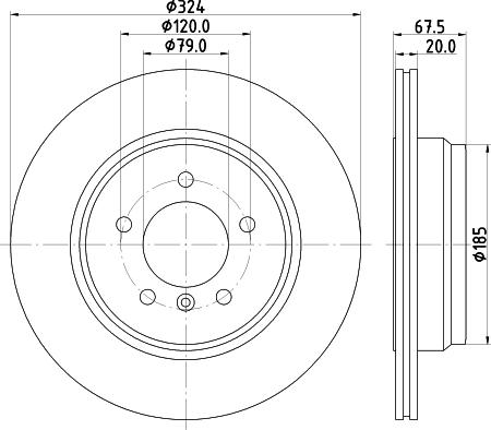 Mintex MDC1796 - Спирачен диск vvparts.bg