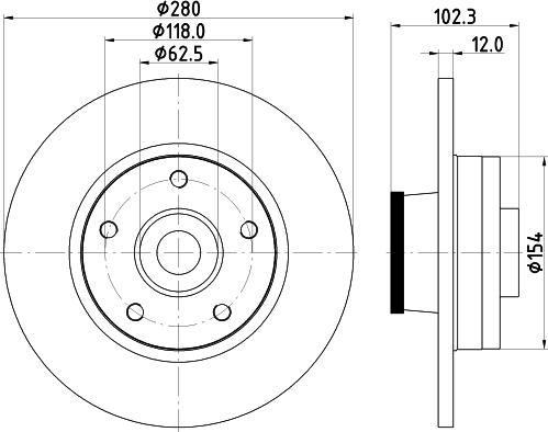 Mintex MVK0051 - Спирачен комплект, дискови спирачки vvparts.bg