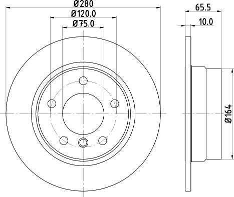 Mintex MDC1731 - Спирачен диск vvparts.bg