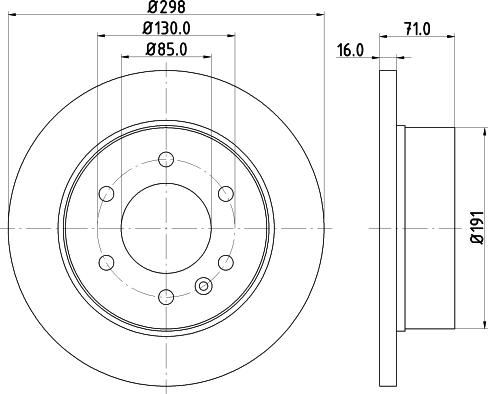 Mintex MDC1772C - Спирачен диск vvparts.bg