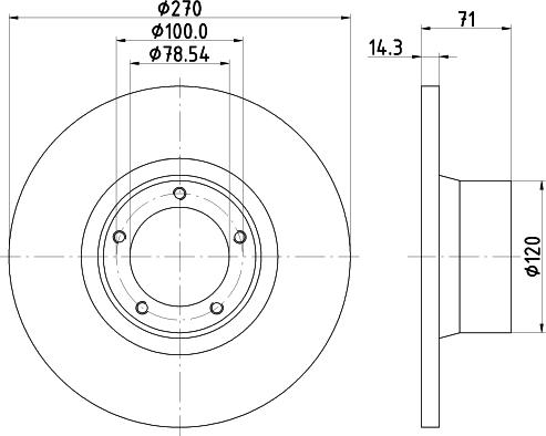 Mintex MDC177 - Спирачен диск vvparts.bg