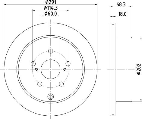 Mintex MDC886 - Спирачен диск vvparts.bg