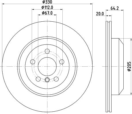 Mintex MDC83114C - Спирачен диск vvparts.bg