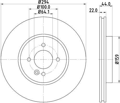 Mintex MDC82083C - Спирачен диск vvparts.bg