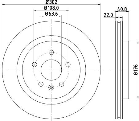 Mintex MDC82034C - Спирачен диск vvparts.bg