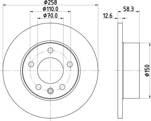 Diamax N08684 - Спирачен диск vvparts.bg