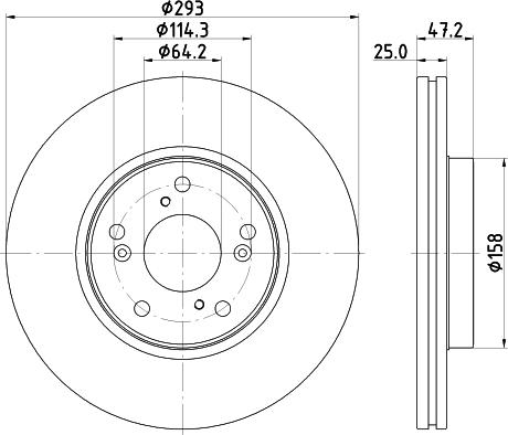 Mintex MDC3070C - Спирачен диск vvparts.bg