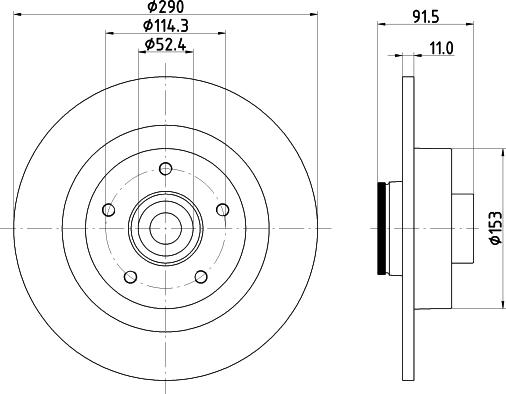 Mintex MDC2965C - Спирачен диск vvparts.bg