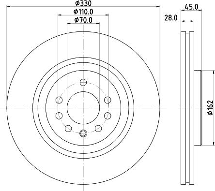 Mintex MDC2936C - Спирачен диск vvparts.bg