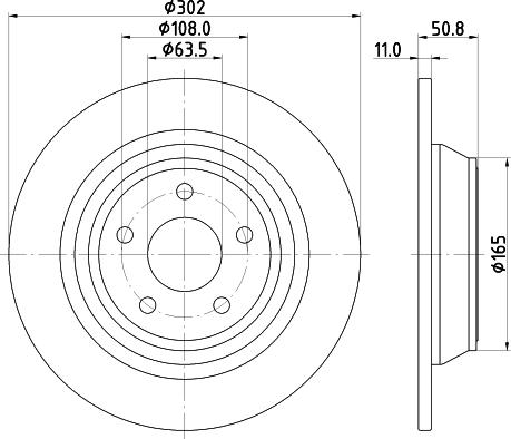 Mintex MDC2663 - Спирачен диск vvparts.bg