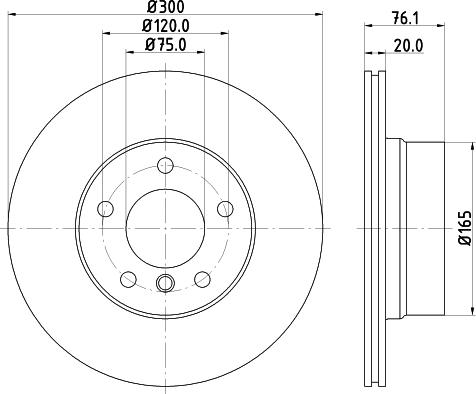 Mintex MDC2626 - Спирачен диск vvparts.bg