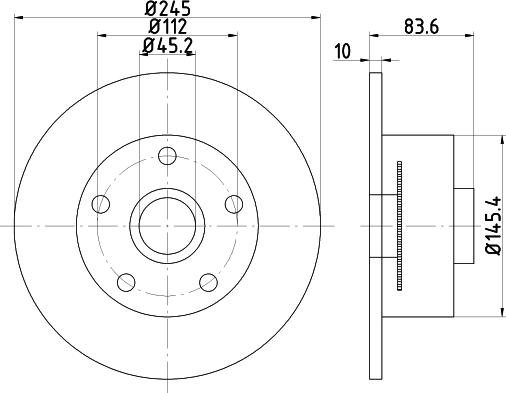 Mintex MDC2000 - Спирачен диск vvparts.bg