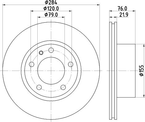 Mintex MDC283 - Спирачен диск vvparts.bg