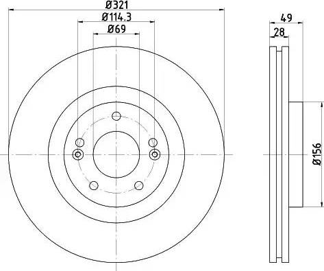 Mintex MDC2390 - Спирачен диск vvparts.bg