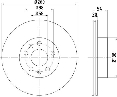 Mintex MDC239 - Спирачен диск vvparts.bg