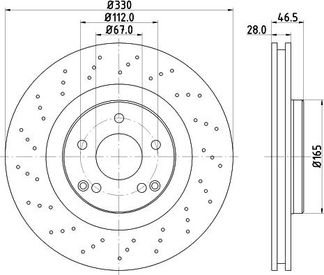 Mintex MDC2301 - Спирачен диск vvparts.bg