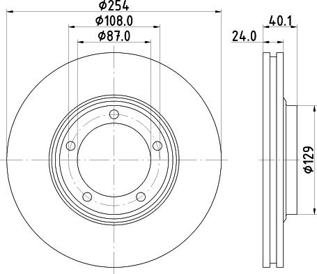 Mintex MDC2308 - Спирачен диск vvparts.bg