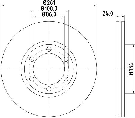 Mintex MDC2310 - Спирачен диск vvparts.bg