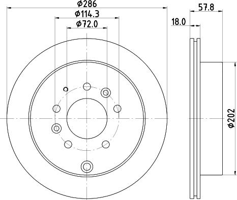 Mintex MDC2389 - Спирачен диск vvparts.bg