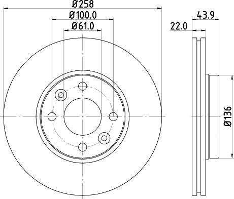 Mintex MDC2384 - Спирачен диск vvparts.bg