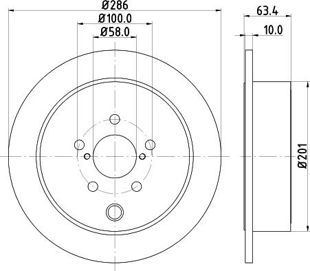 Mintex MDC2209 - Спирачен диск vvparts.bg