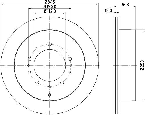 Mintex MDC2288 - Спирачен диск vvparts.bg