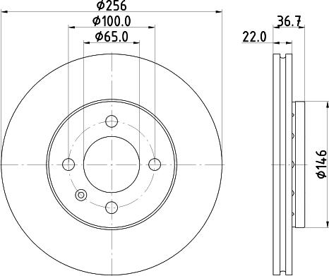 Mintex MDC2758 - Спирачен диск vvparts.bg