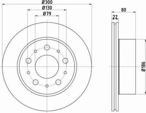 Mintex MDC2752 - Спирачен диск vvparts.bg