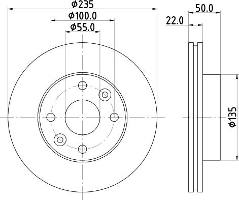 Mintex MDC2766 - Спирачен диск vvparts.bg