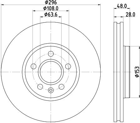 Mintex MDC2762 - Спирачен диск vvparts.bg