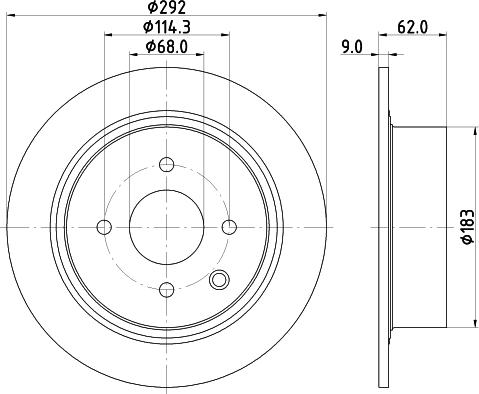 Mintex MDC2710 - Спирачен диск vvparts.bg