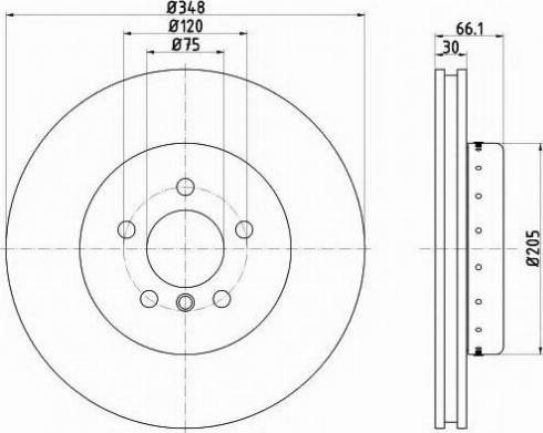 Mintex MDCB2582 - Спирачен диск vvparts.bg