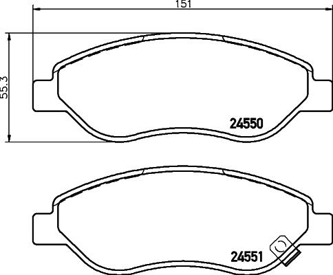 Mintex MDK0242 - Спирачен комплект, дискови спирачки vvparts.bg