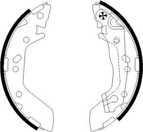 Mintex MFR496 - Комплект спирачна челюст vvparts.bg