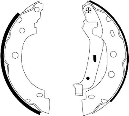 Mintex MFR438 - Комплект спирачна челюст vvparts.bg