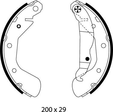 Mintex MFR594 - Комплект спирачна челюст vvparts.bg