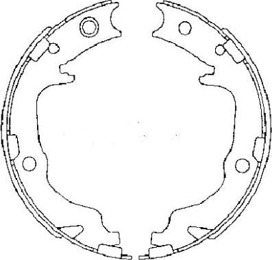 Mintex MFR683 - Комплект спирачна челюст, ръчна спирачка vvparts.bg