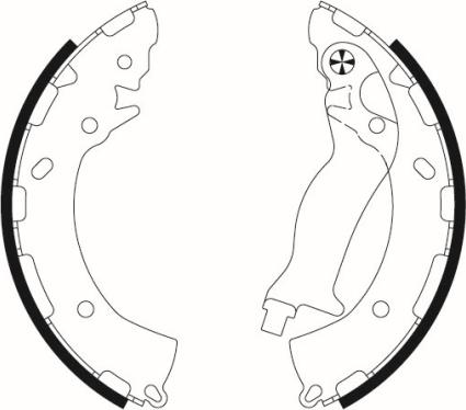 Mintex MFR726 - Комплект спирачна челюст vvparts.bg