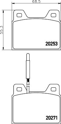 Mintex MGB560 - Комплект спирачно феродо, дискови спирачки vvparts.bg