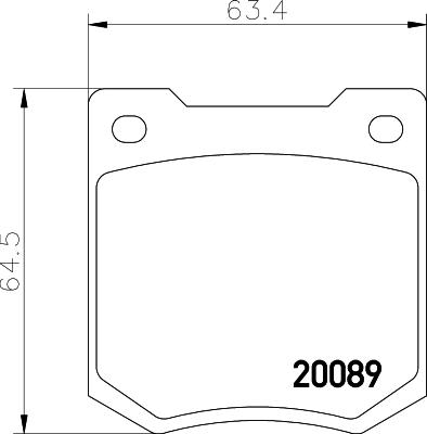 Mintex MGB535 - Комплект спирачно феродо, дискови спирачки vvparts.bg