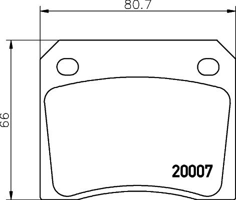 Mintex MGB521 - Комплект спирачно феродо, дискови спирачки vvparts.bg