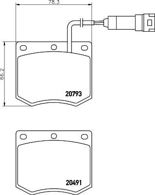 Quinton Hazell BLF219 - Комплект спирачно феродо, дискови спирачки vvparts.bg