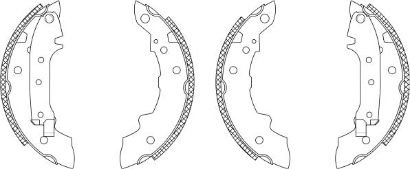 Mintex MSK015 - Комплект спирачна челюст vvparts.bg