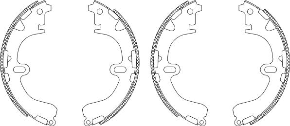 Mintex MSK192 - Комплект спирачна челюст vvparts.bg